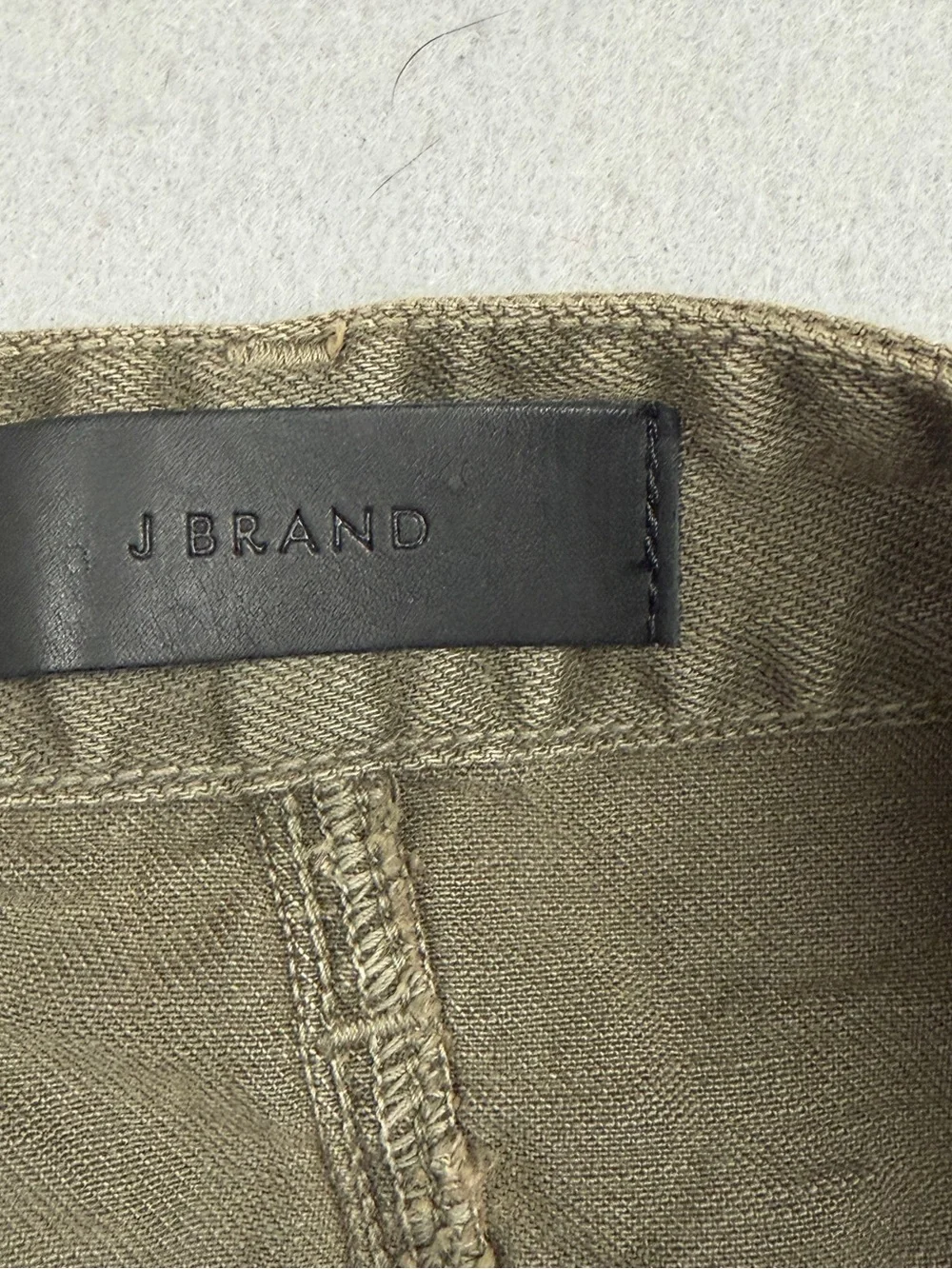 J Brand Mens Olive Green Jeans 32x33 Straight Leg 5 Pocket Denim